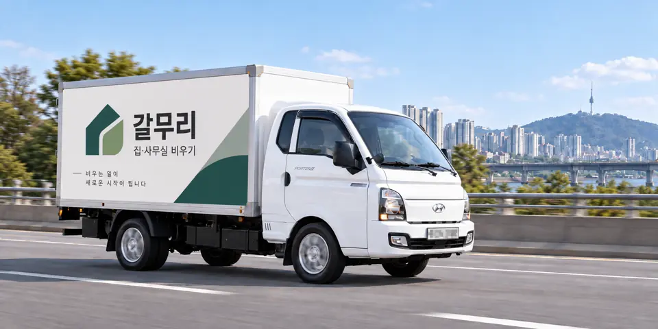 죽전1동 유품정리 | 갈무리 작업 차량, 그림